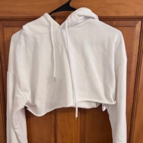 Edikted Sweaters - Edikted - White - Cropped hoodie - Size Small